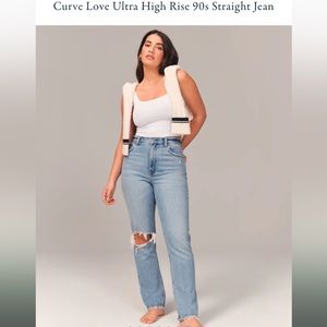 Curve Love Ultra High Rise 90s Straight Jean